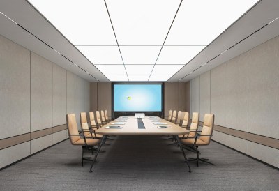 现代会议室3D模型下载